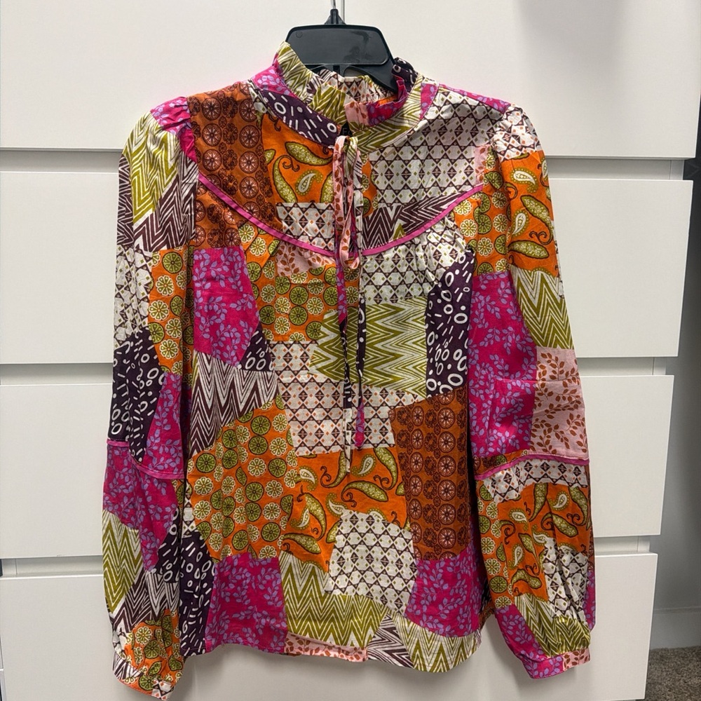 Fate Multicolor Patchwork Blouse